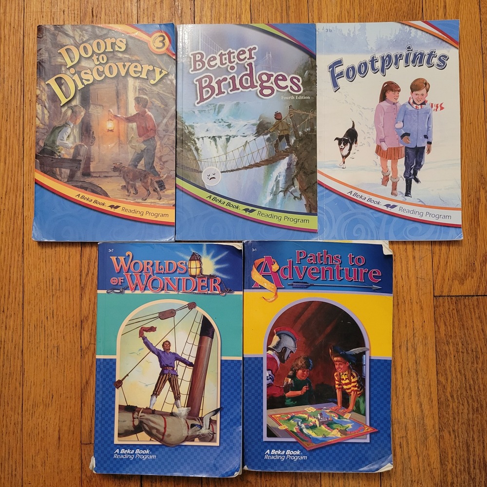 Abeka Grade‎ 3 Reading Program 5 Book Lot Homeschool Literature Phonics Learning
